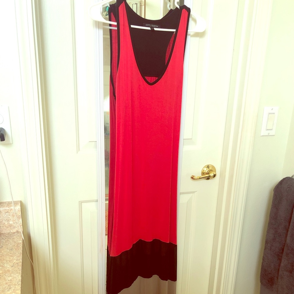 Long Color block Maxi Dress